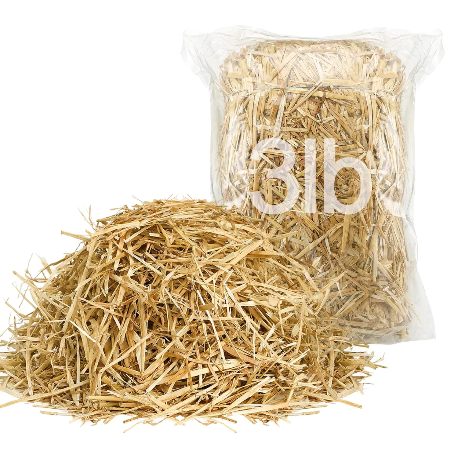 3lb Natural Soft Dry Wheat Straw for Stray Animal Bedding Cats Dogs Shelter