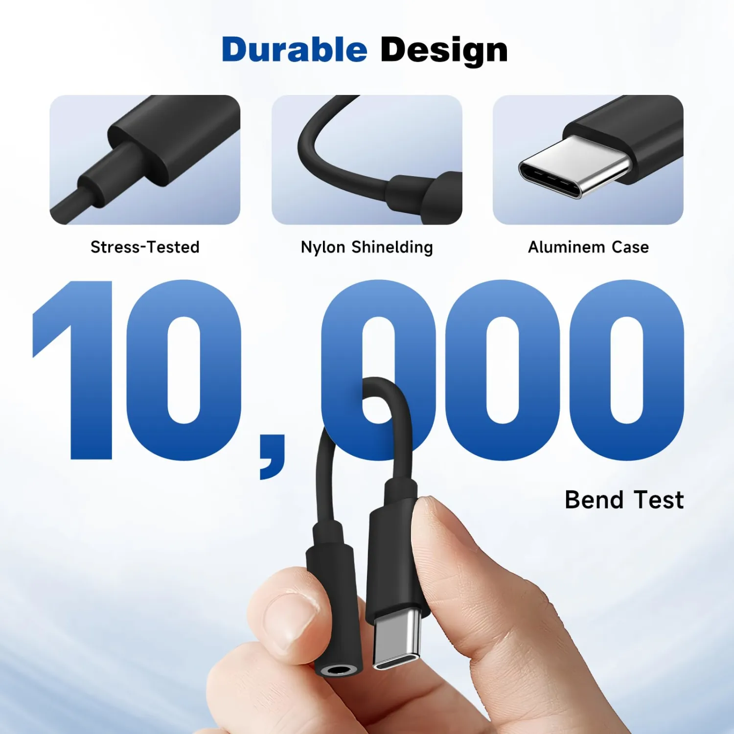 USB C to 3.5mm Headphone Jack Adapter for iPhone18/ iPhone17/ iPhone 16/16 Pro/15/15 Pro/Pro Max/Plus, Type C Aux Audio Dongle Cable Cord Compatible with iPad, Samsung Galaxy S23/S22, MacBook（Black）