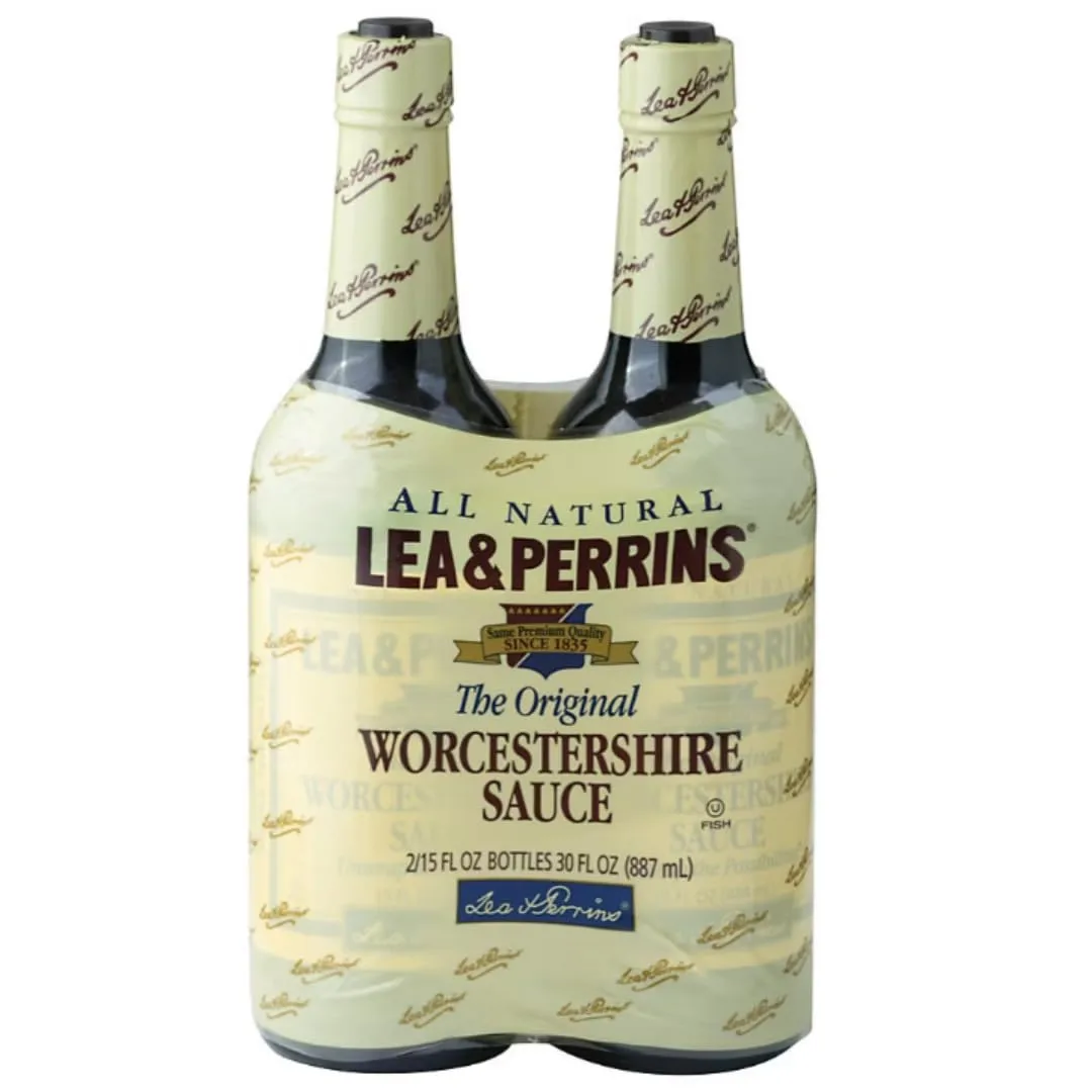 Original Worcestershire-Sauce Twin Pack, Savory Marinade & Seasoning Sauce, Gluten Free, 2 Bottles, 15 Fl Oz Each