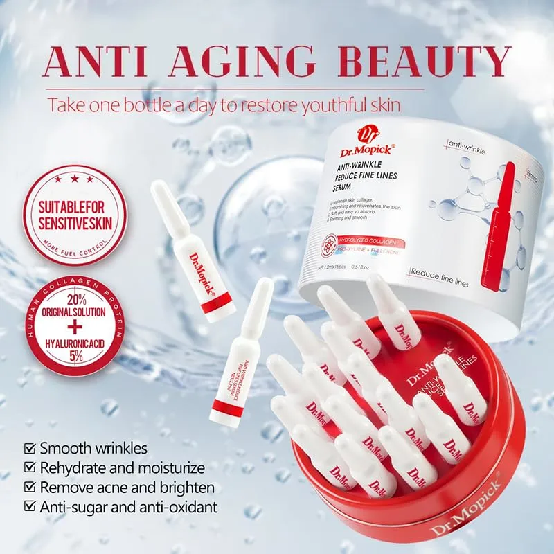 Anti-Wrinkle Essence - Firming & Anti - Aging Facial Serum for Smooth Skin Care (2PC)