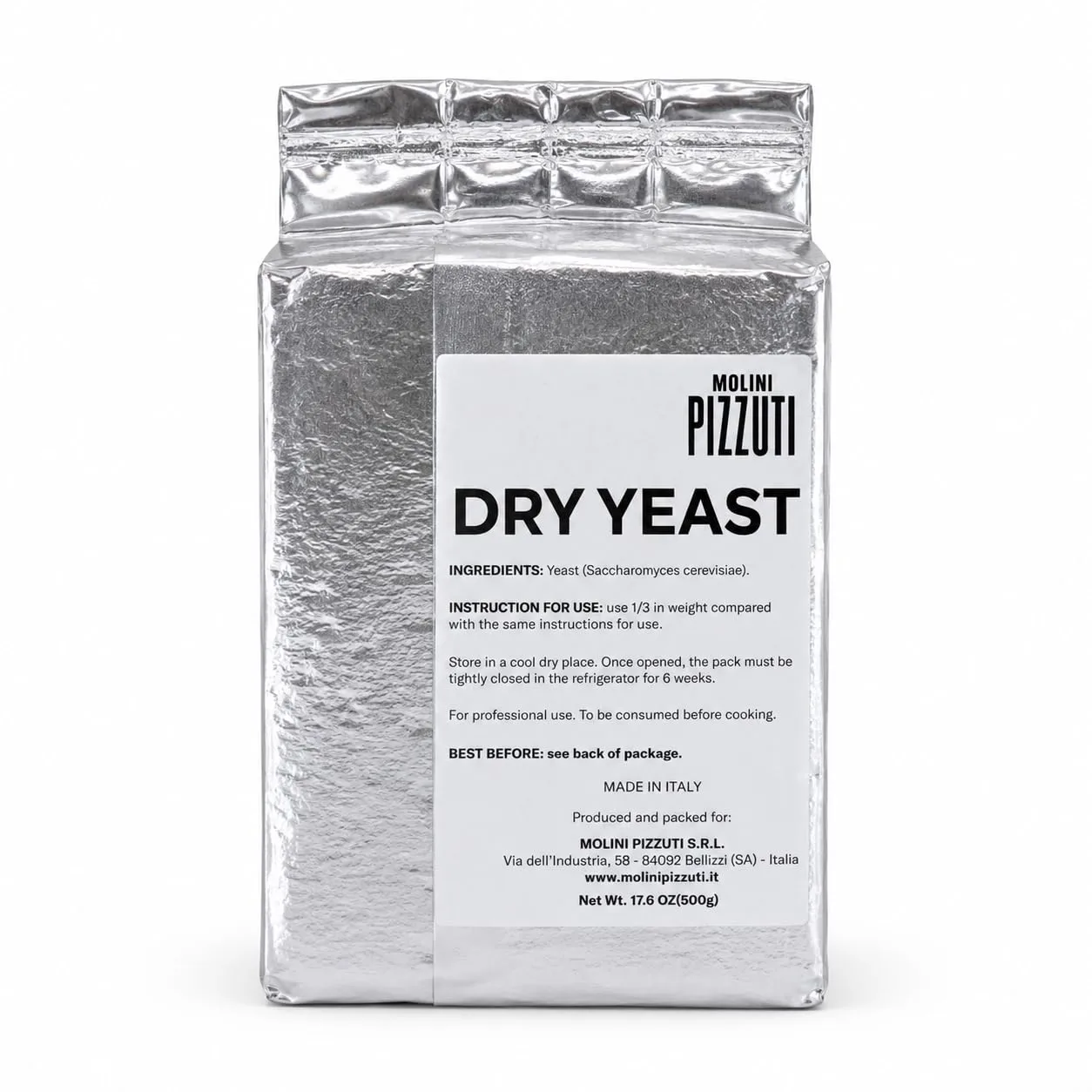 Molini Pizzuti instant dry yeast 500gm