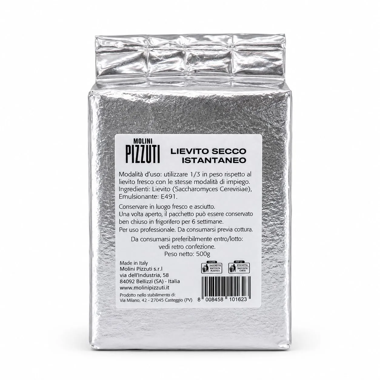 Molini Pizzuti instant dry yeast 500gm