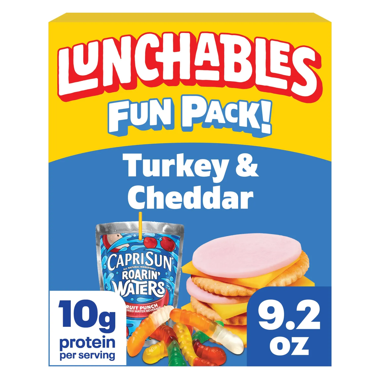 Lunchables, Turkey & Cheddar Capri Sun Roarin', 3.2 oz & 6 fl oz Pkg