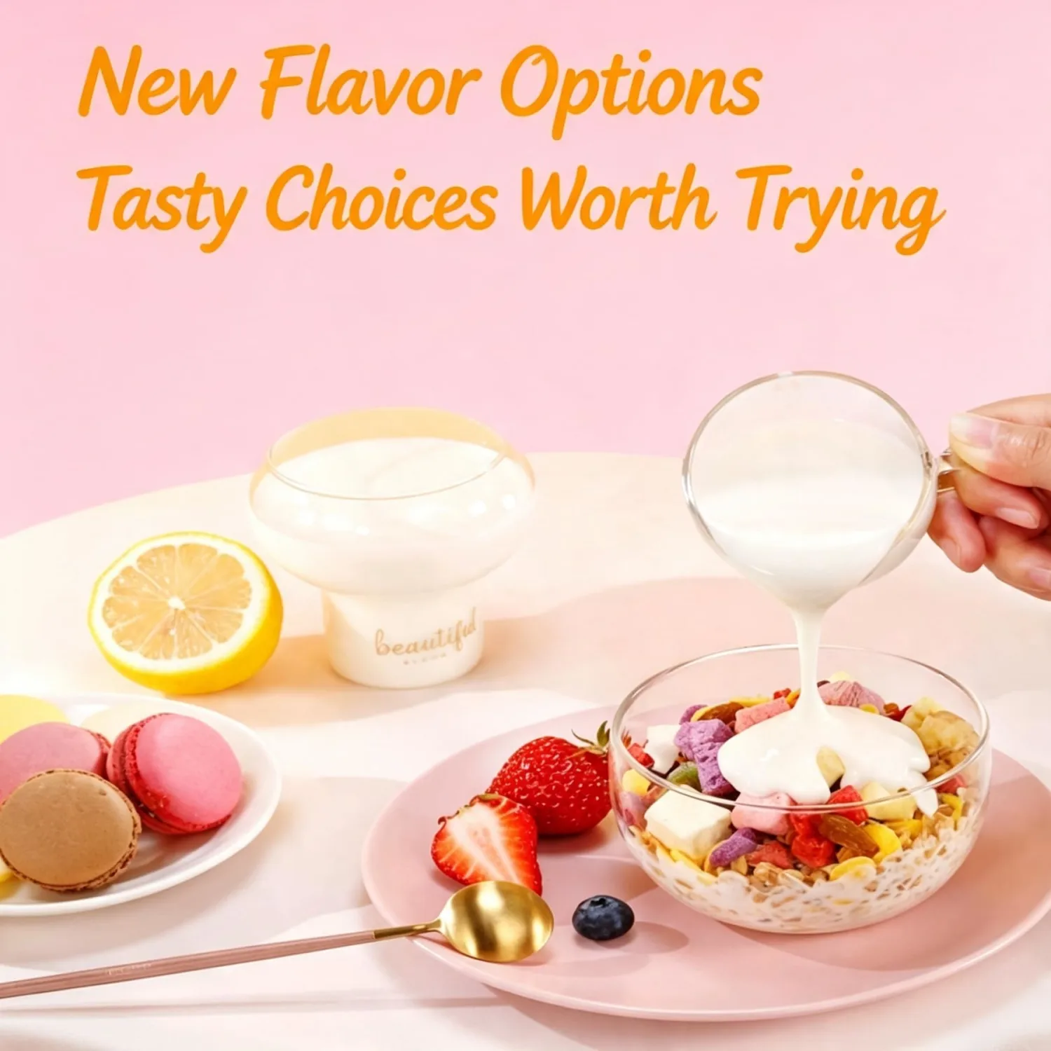 Freeze-Dried Fruit & Yogurt Oatmeal Crunch : Ready-to-Eat Nutritious Breakfast Meal with Yogurt Crunch, High satiety for Morning Snacks & Office (14.1 oz/400g）