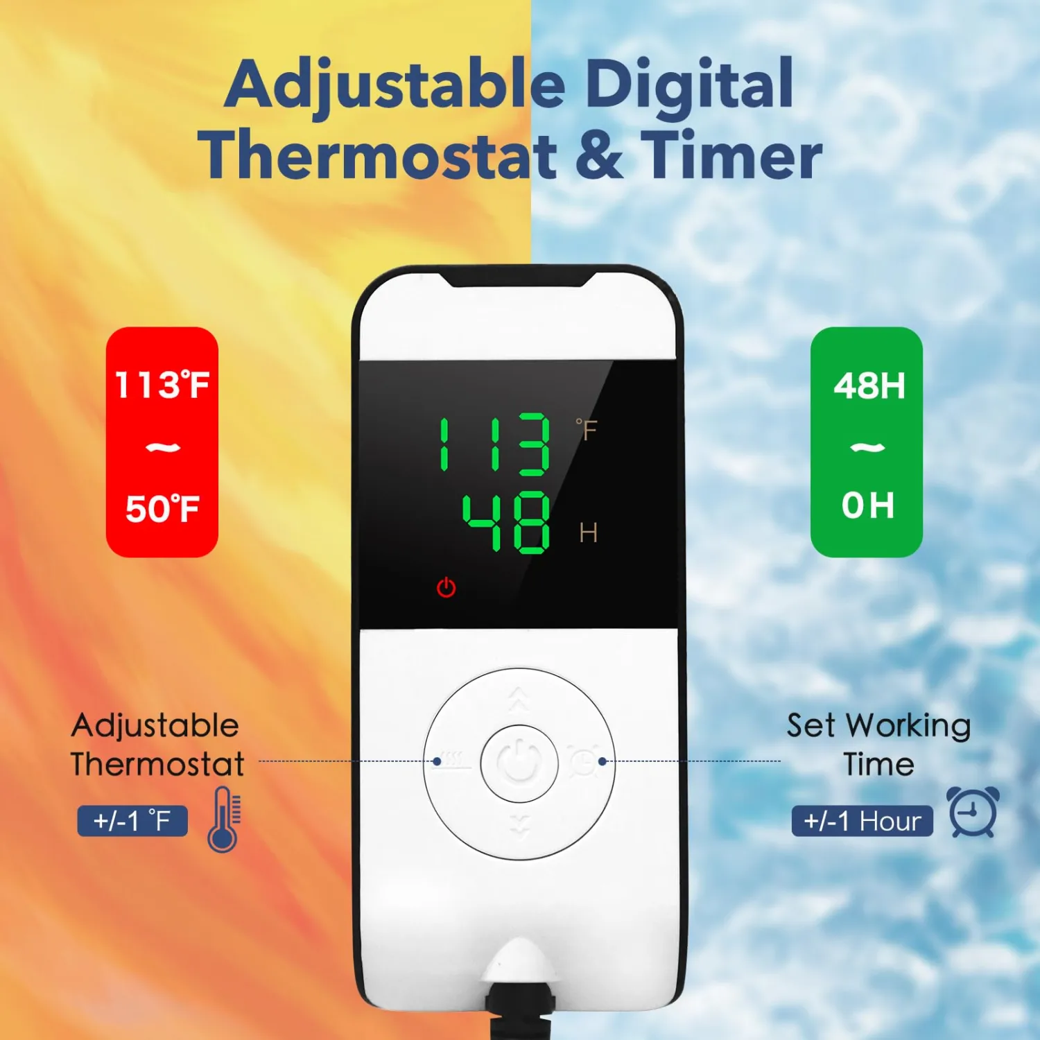 Dough Proofer for Sourdough Bread, Electric Fermentation Heating Bag with Digital Temp Controller & Timer (50-113°F), Collapsible Proofing Box & Food Warmer for Kombucha, Yogurt, Pizza