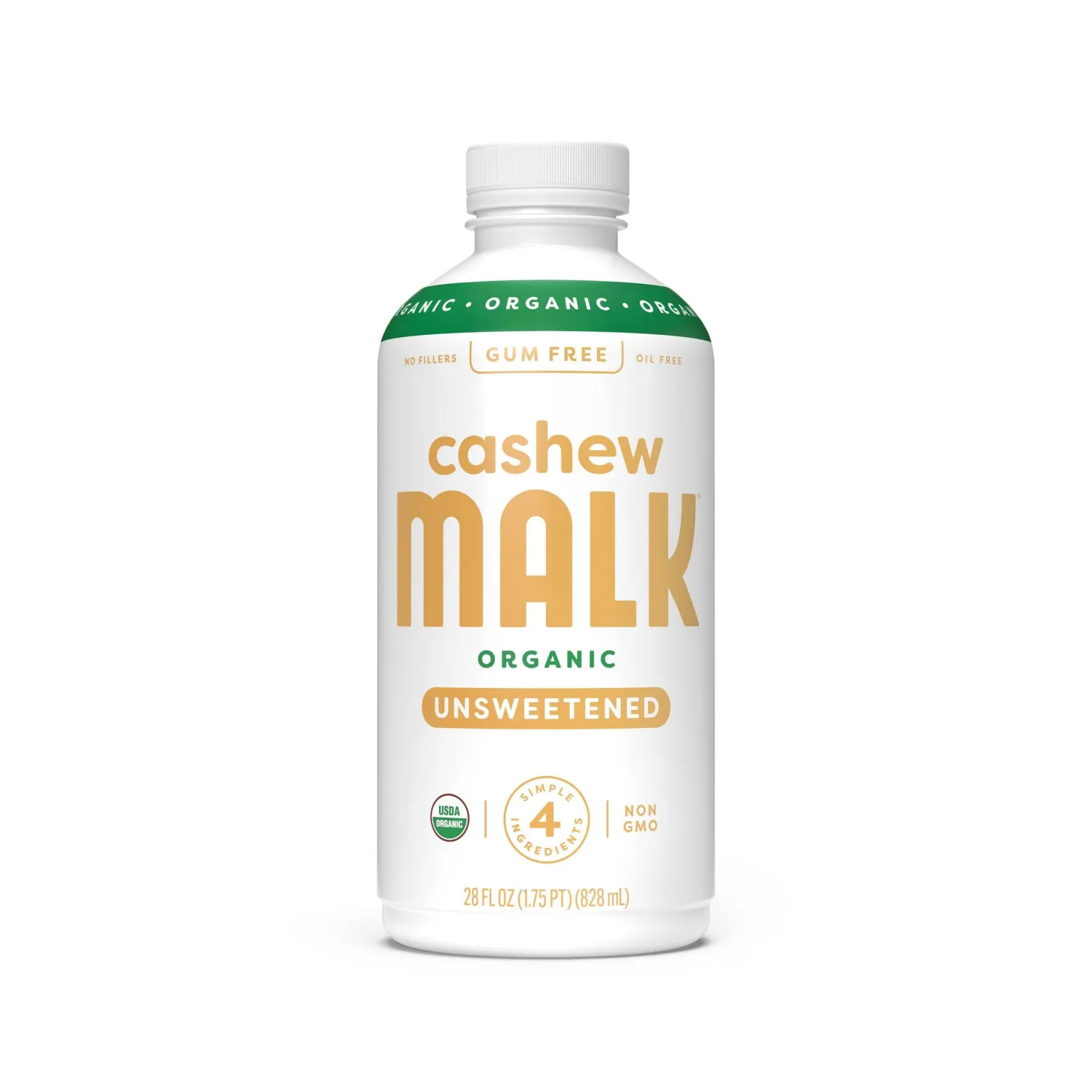 Malk, Cashew Malk Original Unsweetened Organic, 28 Fl Oz