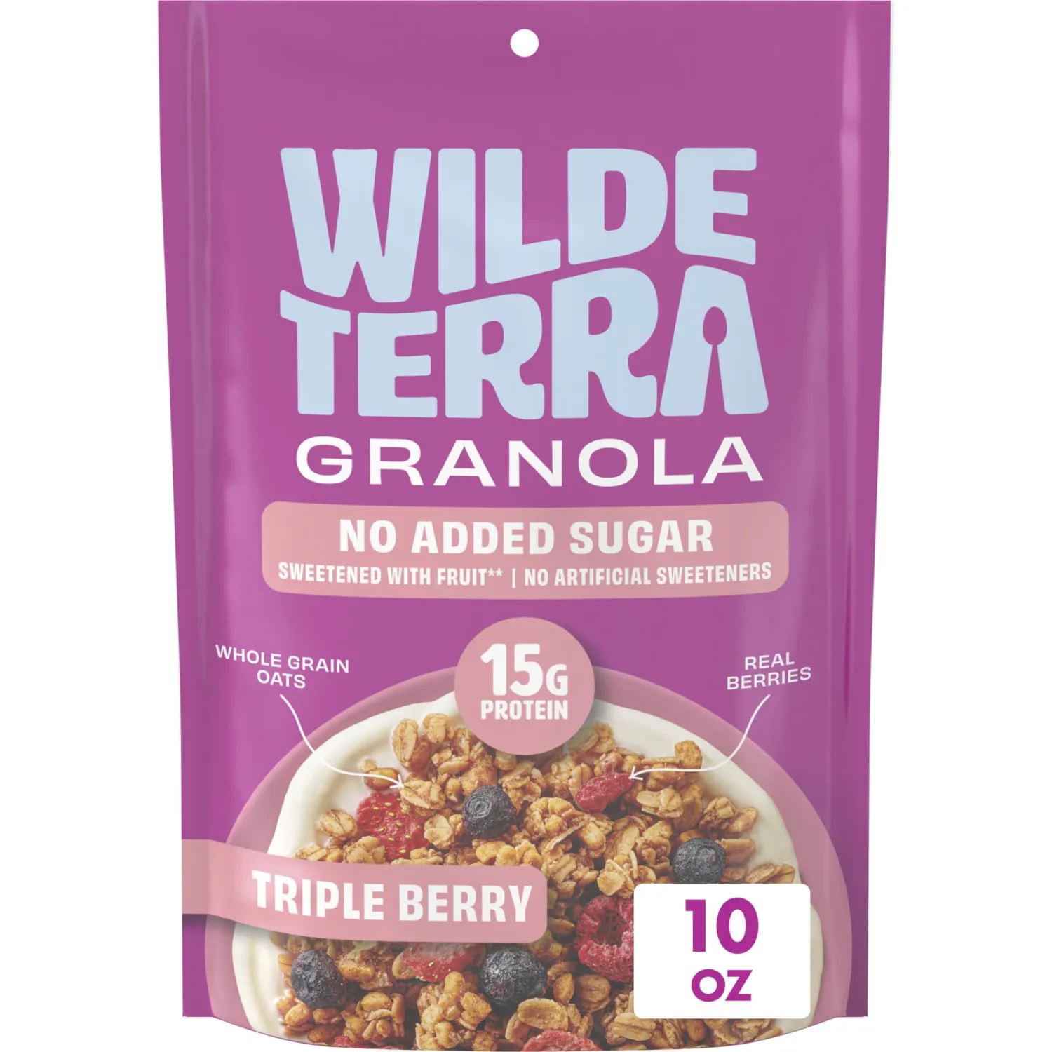 Wilde Terra Triple Berry Granola, 10 oz