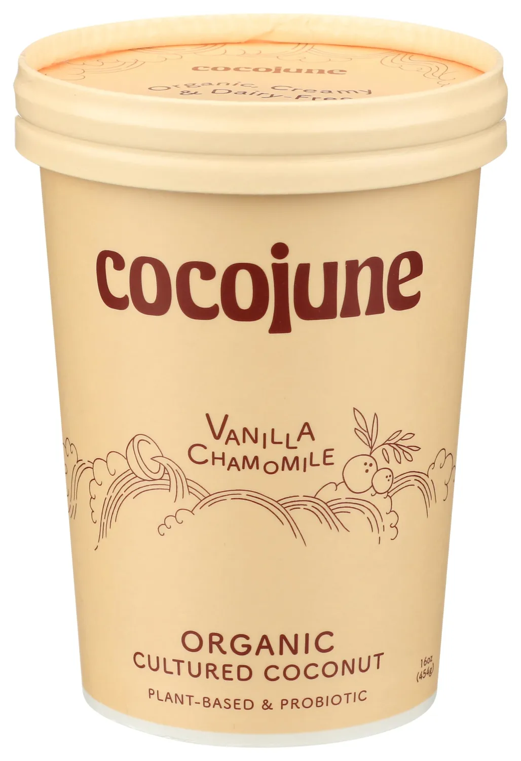 Cocojune Organic Vanilla & Chamomile Coconut Yogurt, 16 Ounce