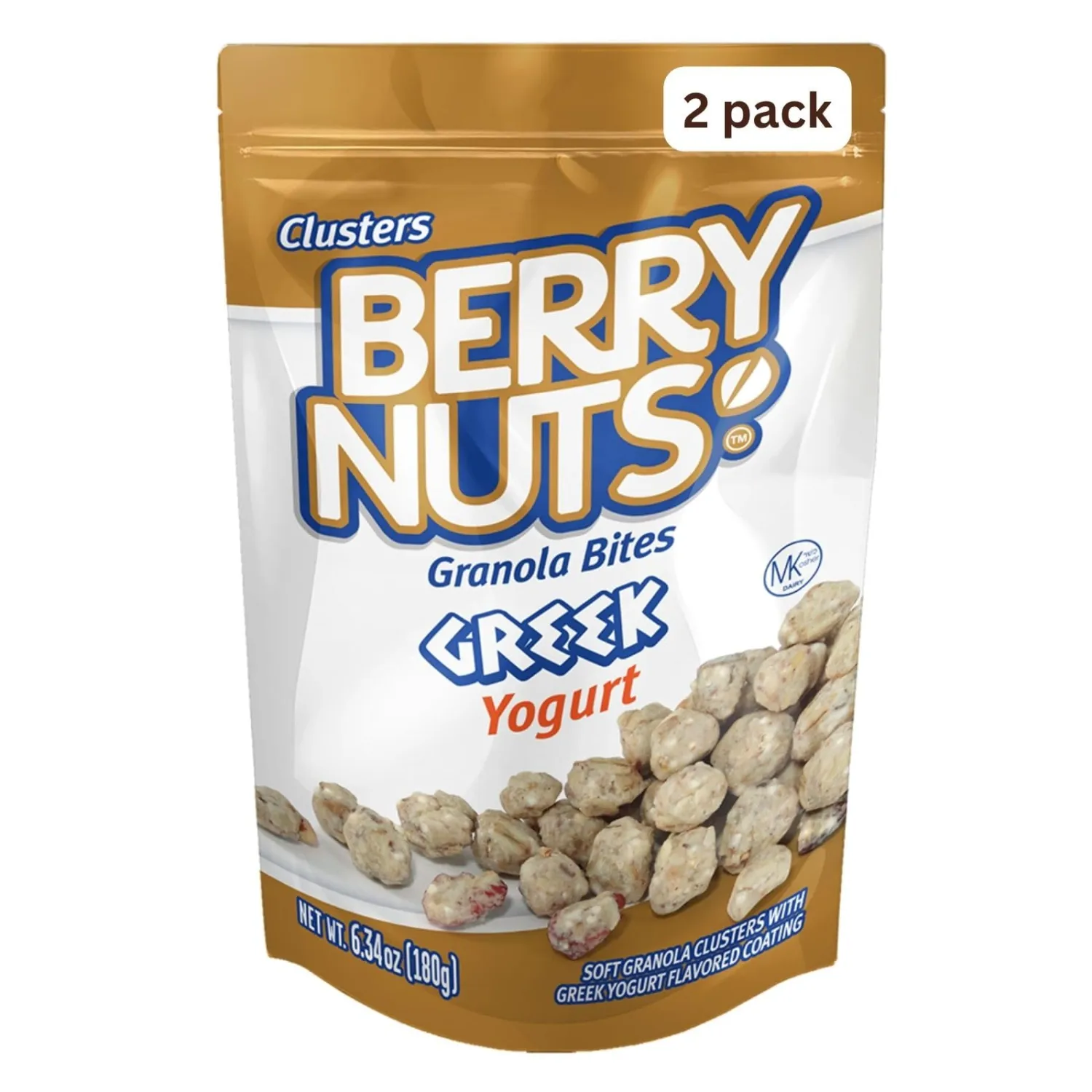Berry Nuts Greek Yogurt Granola Bites, 2 x 6.34 oz (2-Pack), Yogurt Bites