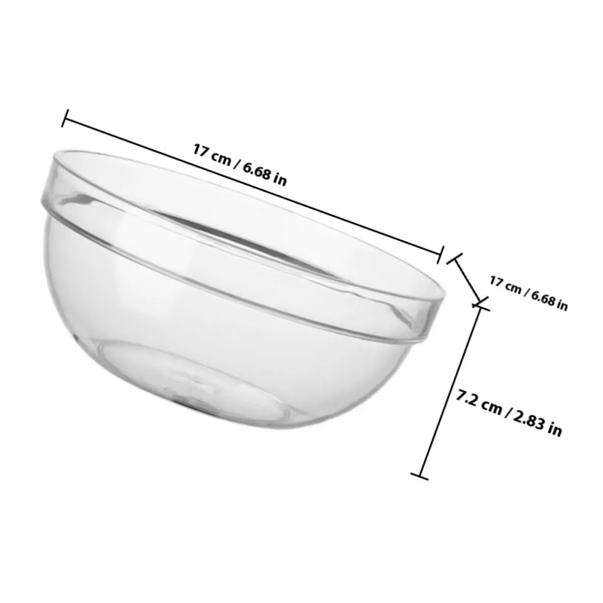 Operitacx Reusable Salad Bowl for Fruit, Cereal, Yogurt PC