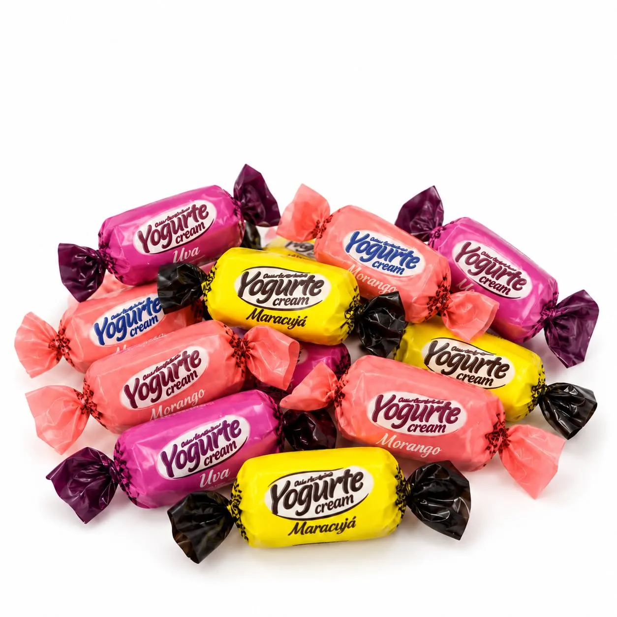 SweetGlob Strawberry, Grape & Passion Fruit Yogurt Soft Candy, 2 Pound