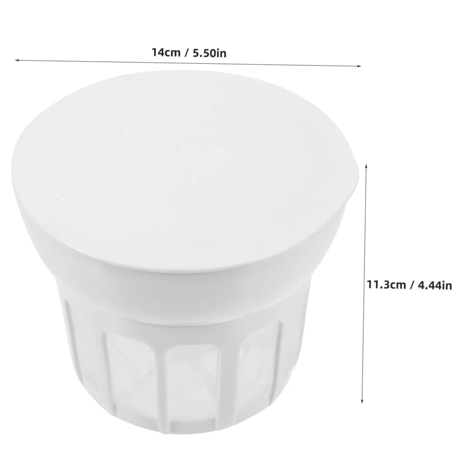 Yogurt Strainer with Lid - Reusable Fine Mesh Filter and Whey Separator for Homemade Yogurt and Cheese Lightweight Kitchen Tool for Home Use