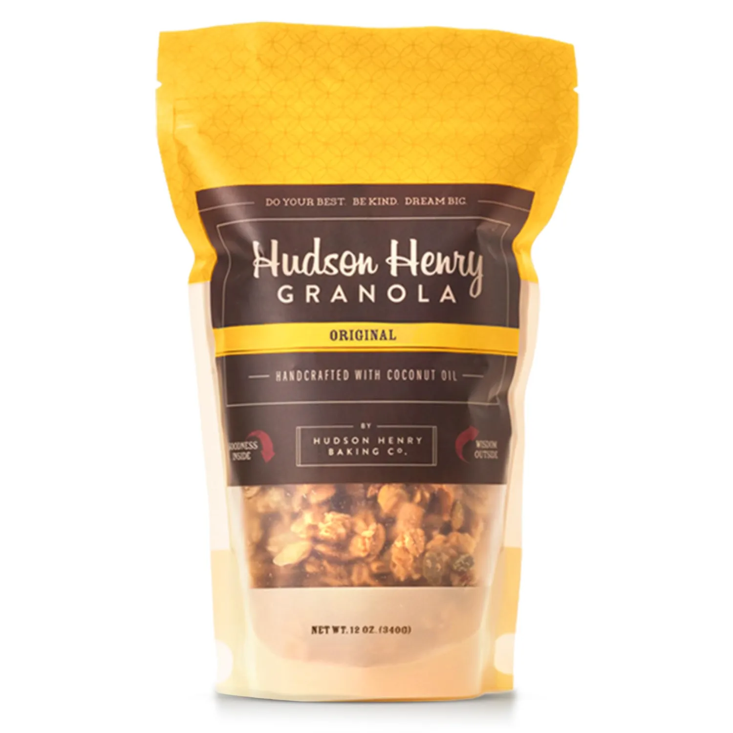 Hudson Henry OG Granola for Yogurt, Snacking & Cereal | Gluten Free Granola with Pumpkin Seeds | Vegan, Non-GMO & Small Batch Baked with Pure Maple Syrup & Extra Virgin Olive Oil | 1 Pack, 12 oz Bag