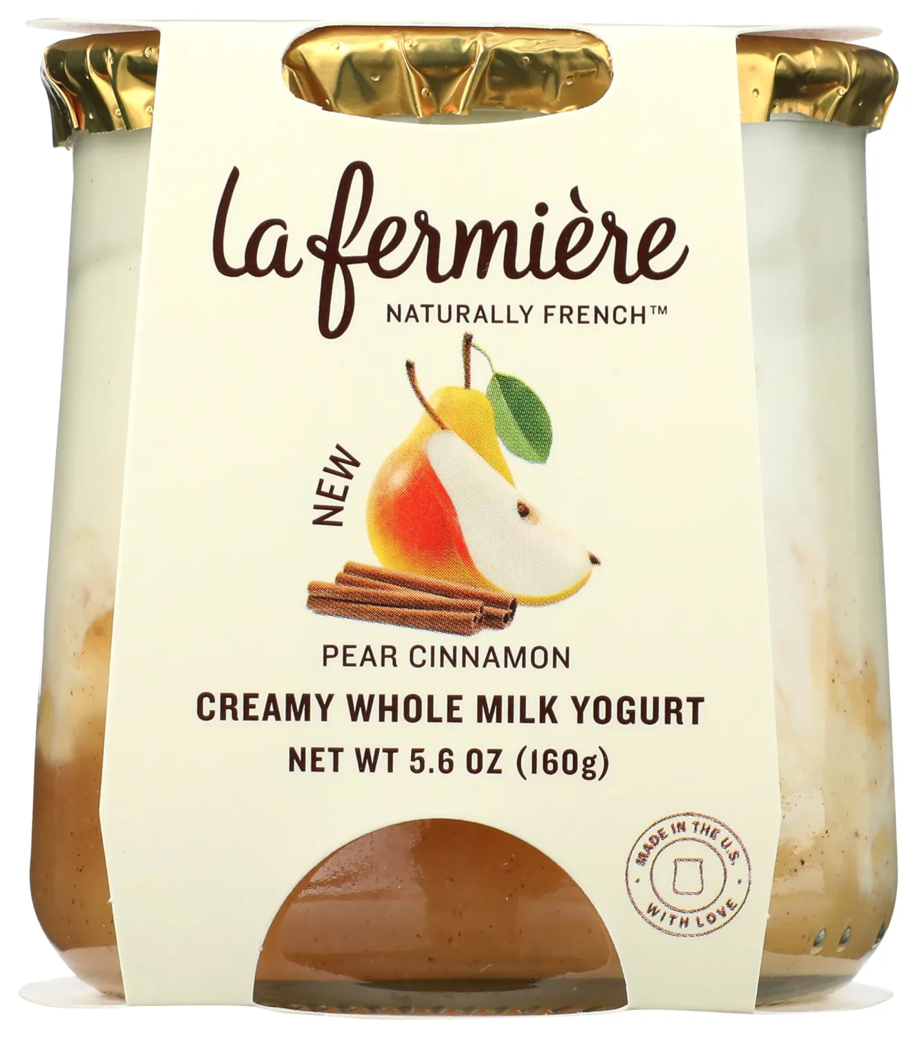 La Fermiere Pear Cinnamon Yogurt, 5.6 OZ