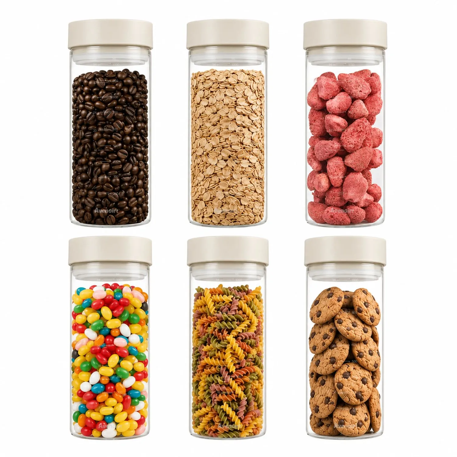 34oz Airtight Glass Storage Jar, Yogurt Container