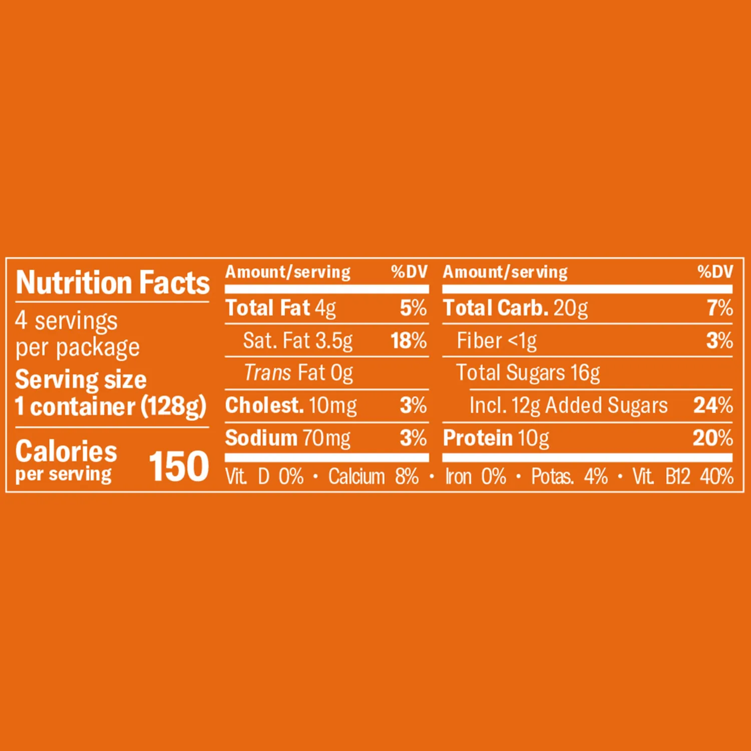 Chobani® Flip® Low-Fat Greek Yogurt Pumpkin Harvest Crisp 4.5oz 4-pack