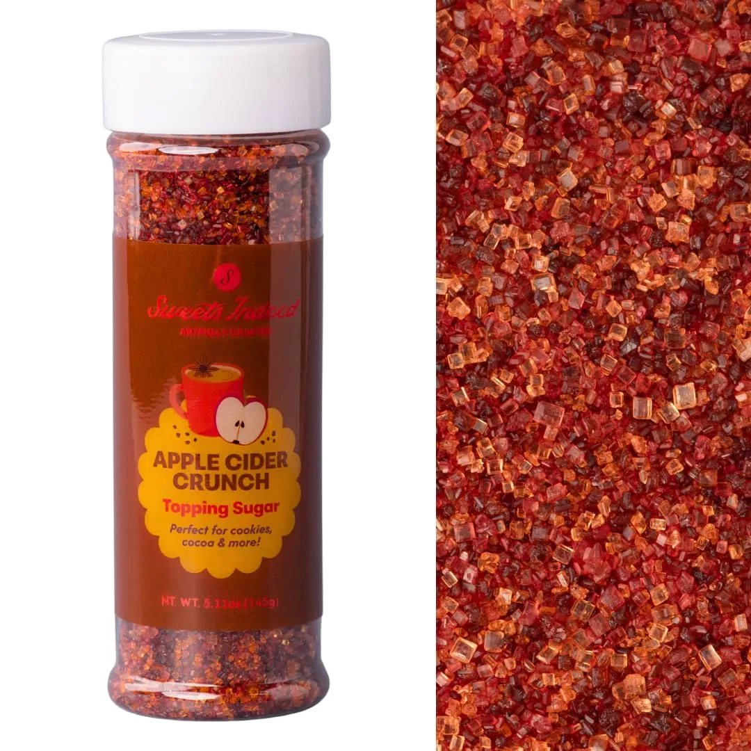 Sweets Indeed Flavored Sugar for Drinks and Baking, 5.11 ounces (Apple Cider)