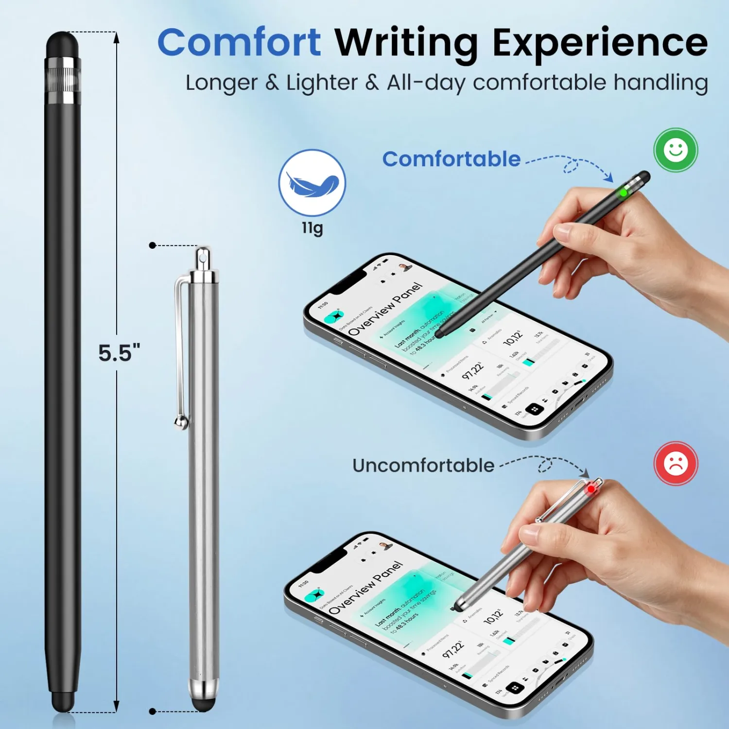 Stylus Pen for ipad Android iPhone Duo All Touchscreen, 10Pcs