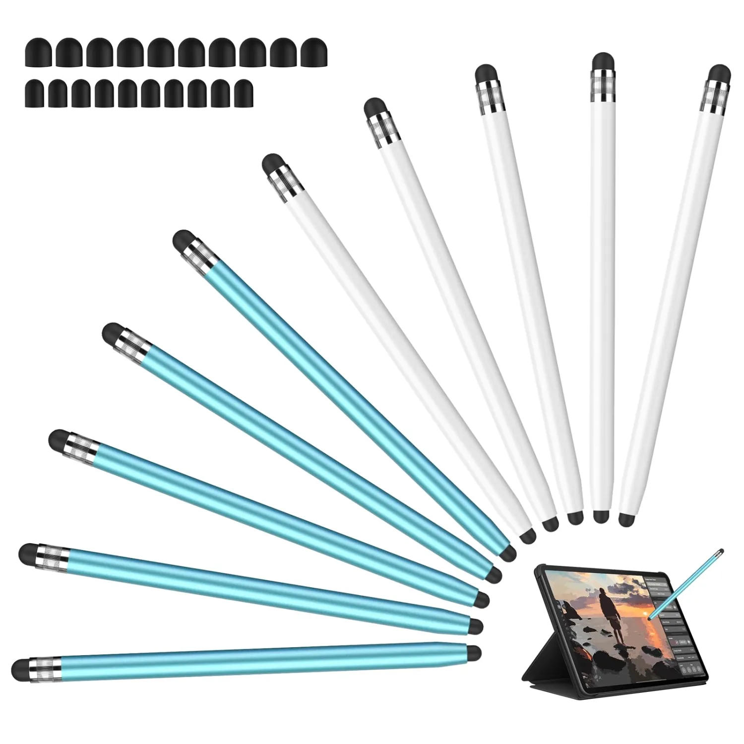 Stylus Pen for ipad Android iPhone Duo All Touchscreen, 10Pcs