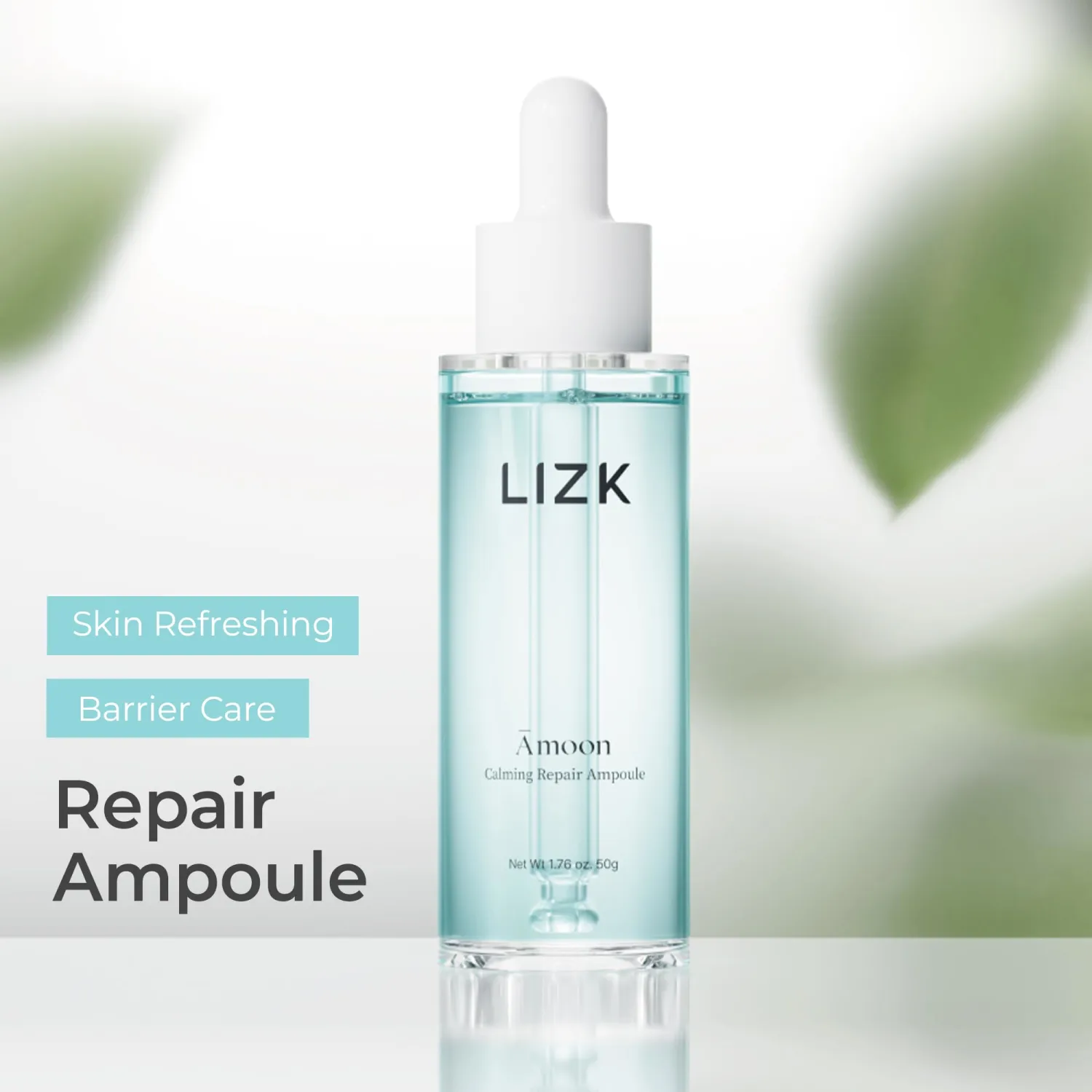 LIZK Amoon Facial Ampoule – Hydrating & Revitalizing Skin Care, 1.76oz (Calming Repair, 1.76 oz)