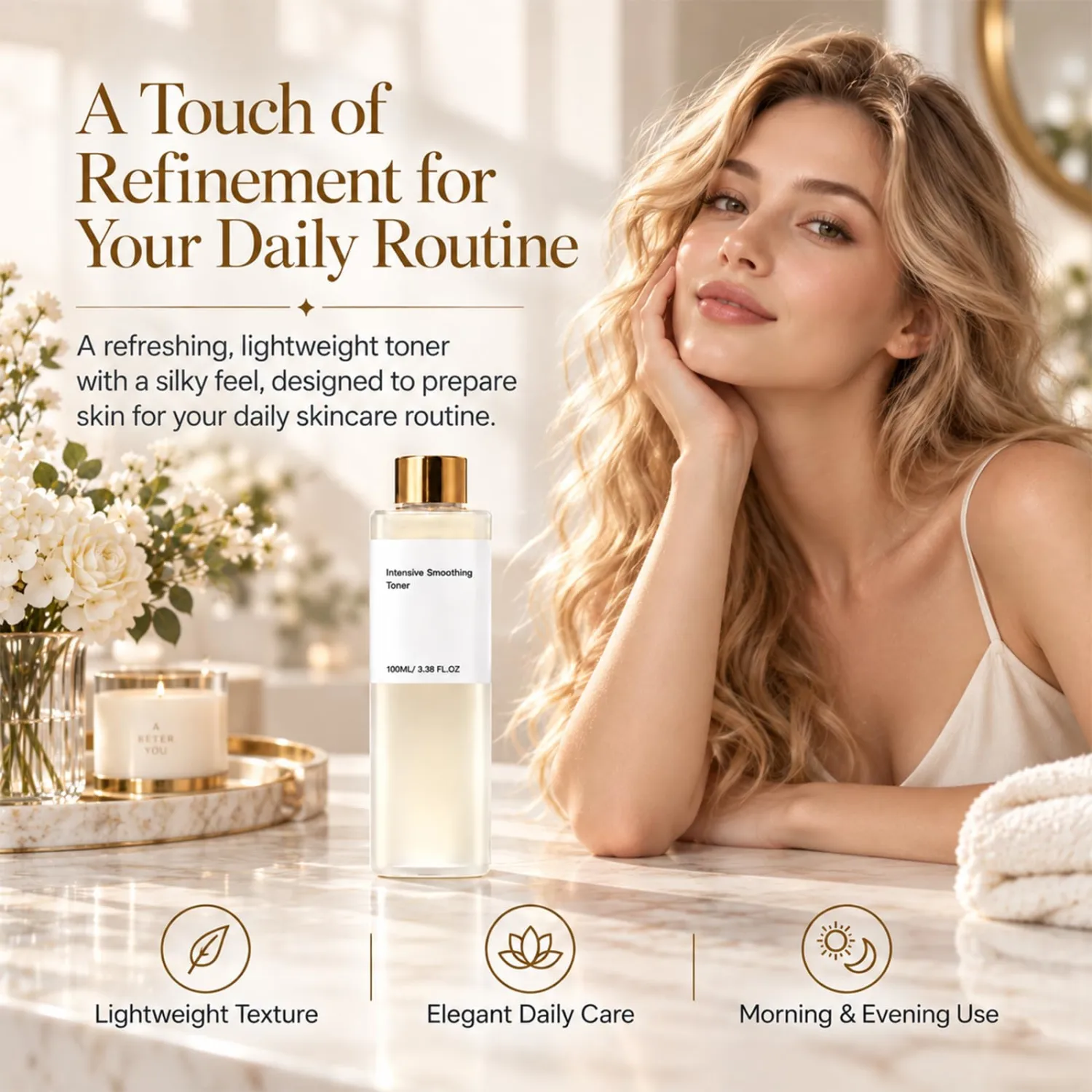 Silky Hydration Firming Toner,Gentle for Daily Use 1pcs