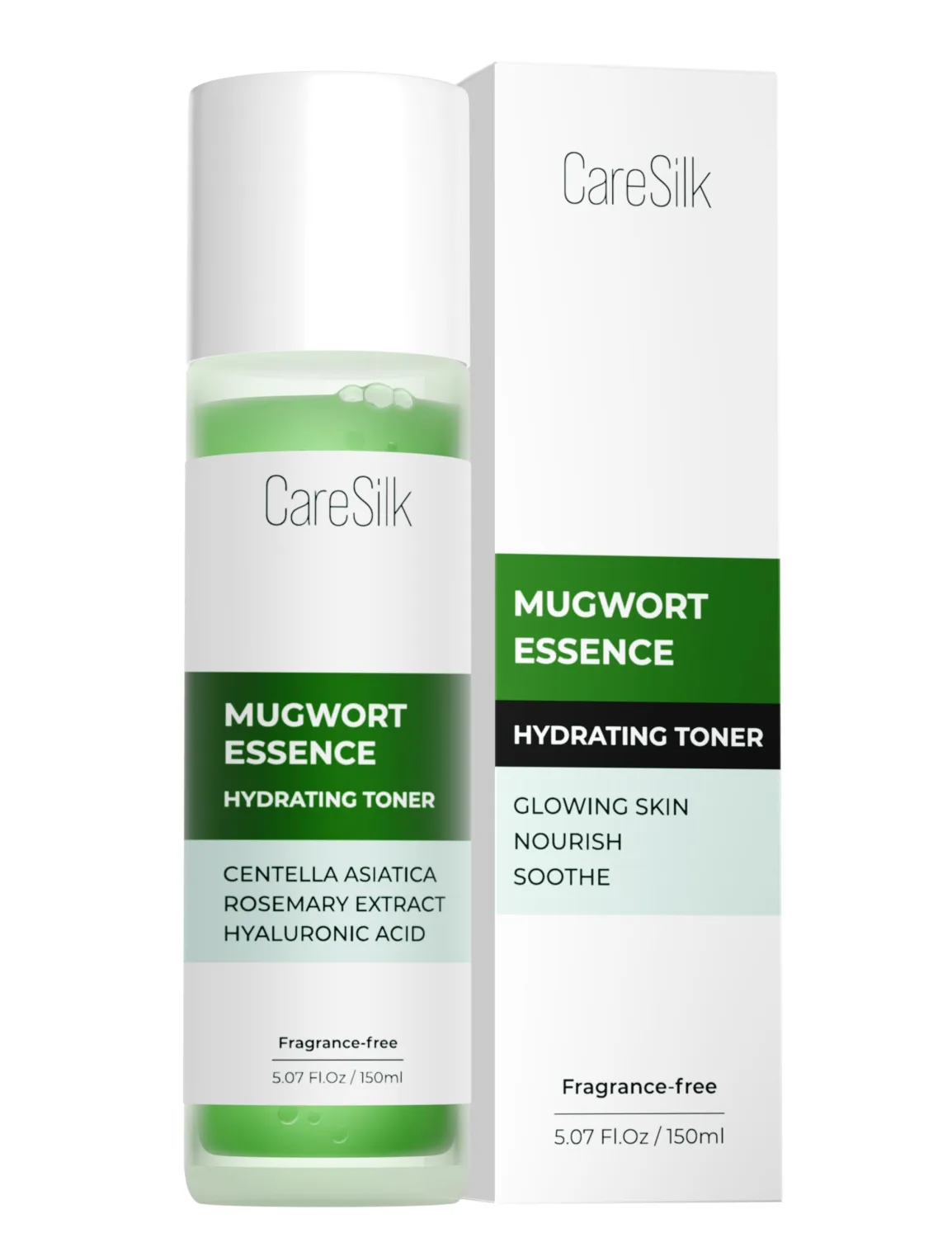 Mugwort Essence,Hydrating Face Toner with Artemisia, Hyaluronic Acid, Centella Asiatica & Rosemary Extract - Deep Moisturizing Skin Care & Barrier Protection Face Mist - 150 ml