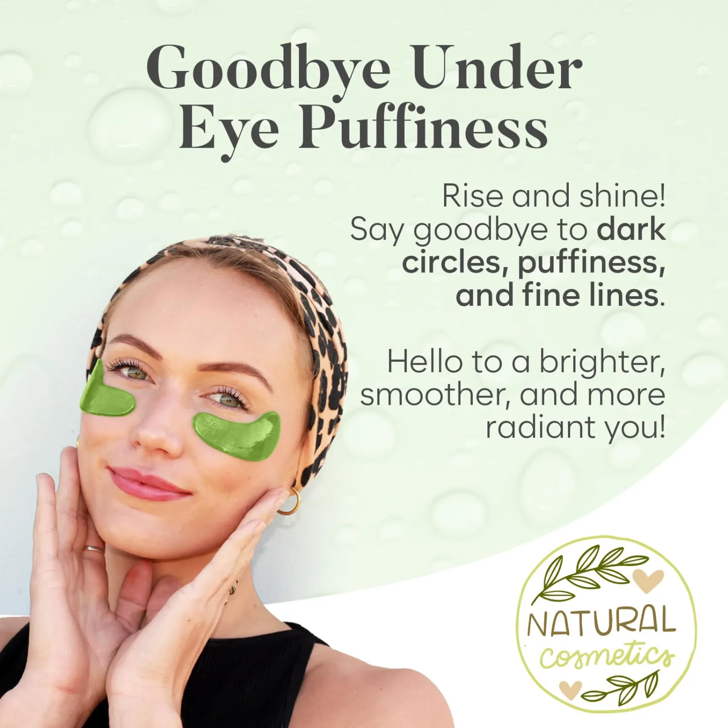 Under Eye Patches with Green Tea and Collagen for Puffiness, Dark Circles