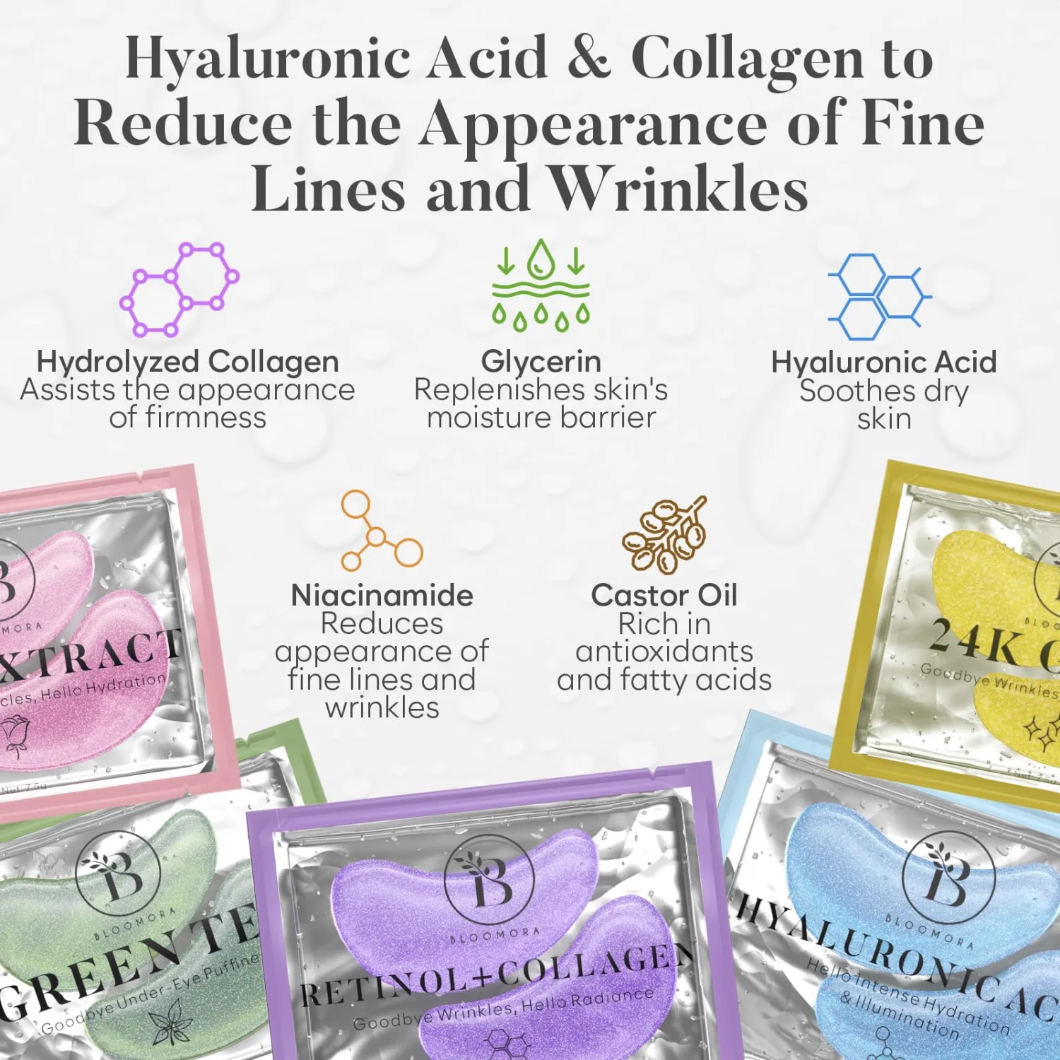 Under Eye Patches Variety Pack for Puffiness and Dark Circles, 30 Pairs