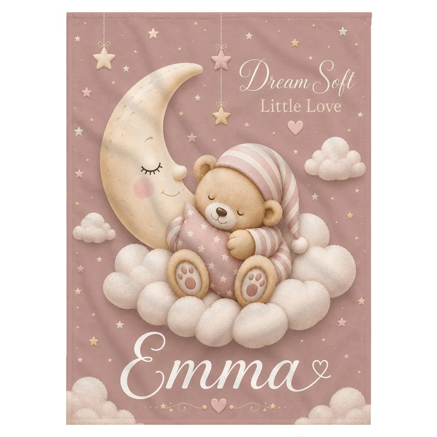 Personalized Baby Blanket With Name, Custom Baby Blankets Gift for Boy Girl