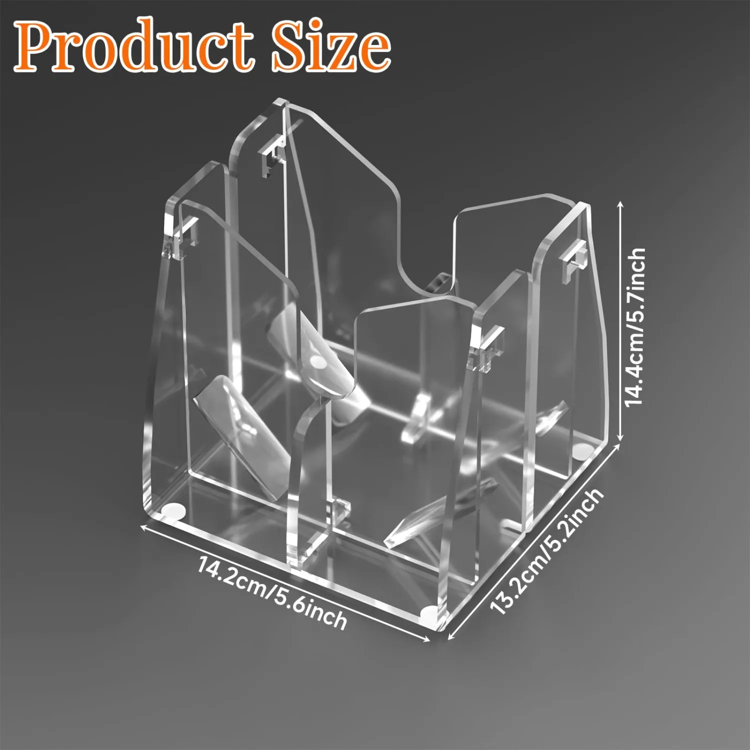 Homakover Acrylic Bagel Slicer, Adjustable Clear Cutter for Bagels & More
