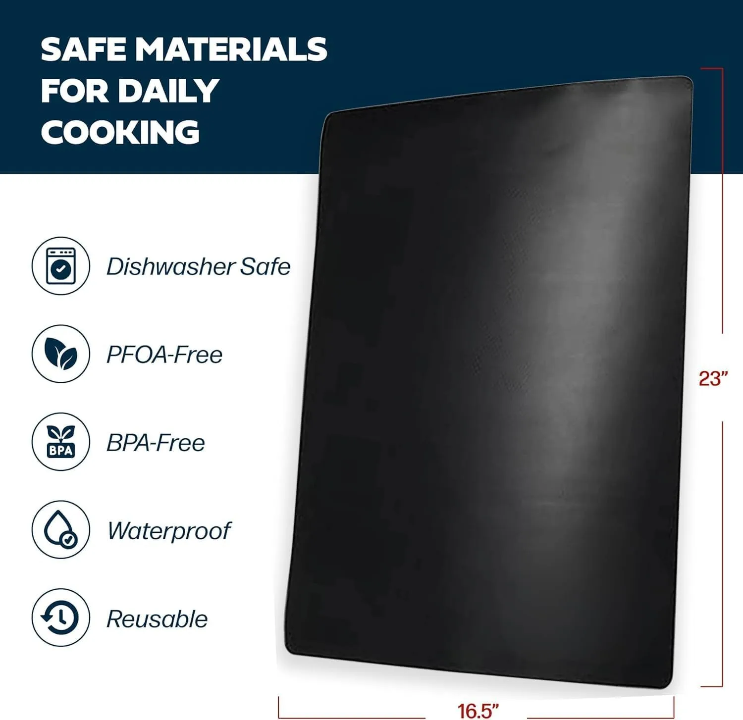 Cooks Innovations Non-Stick Oven Liner 2 Pack BPA-Free Heat Resistant Mat