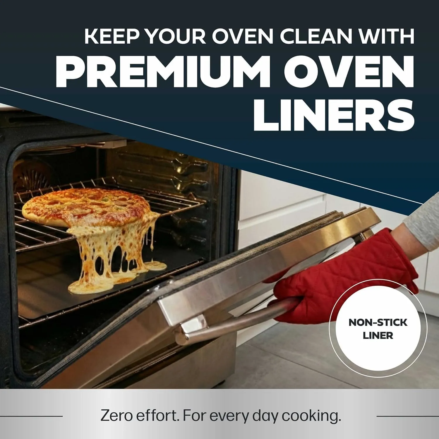 Cooks Innovations Non-Stick Oven Liner 2 Pack BPA-Free Heat Resistant Mat