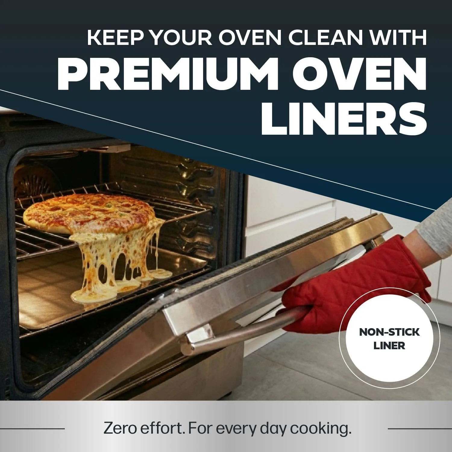 Cooks Innovations Non-Stick Oven Liner 2 Pack BPA-Free Heat Resistant Mat