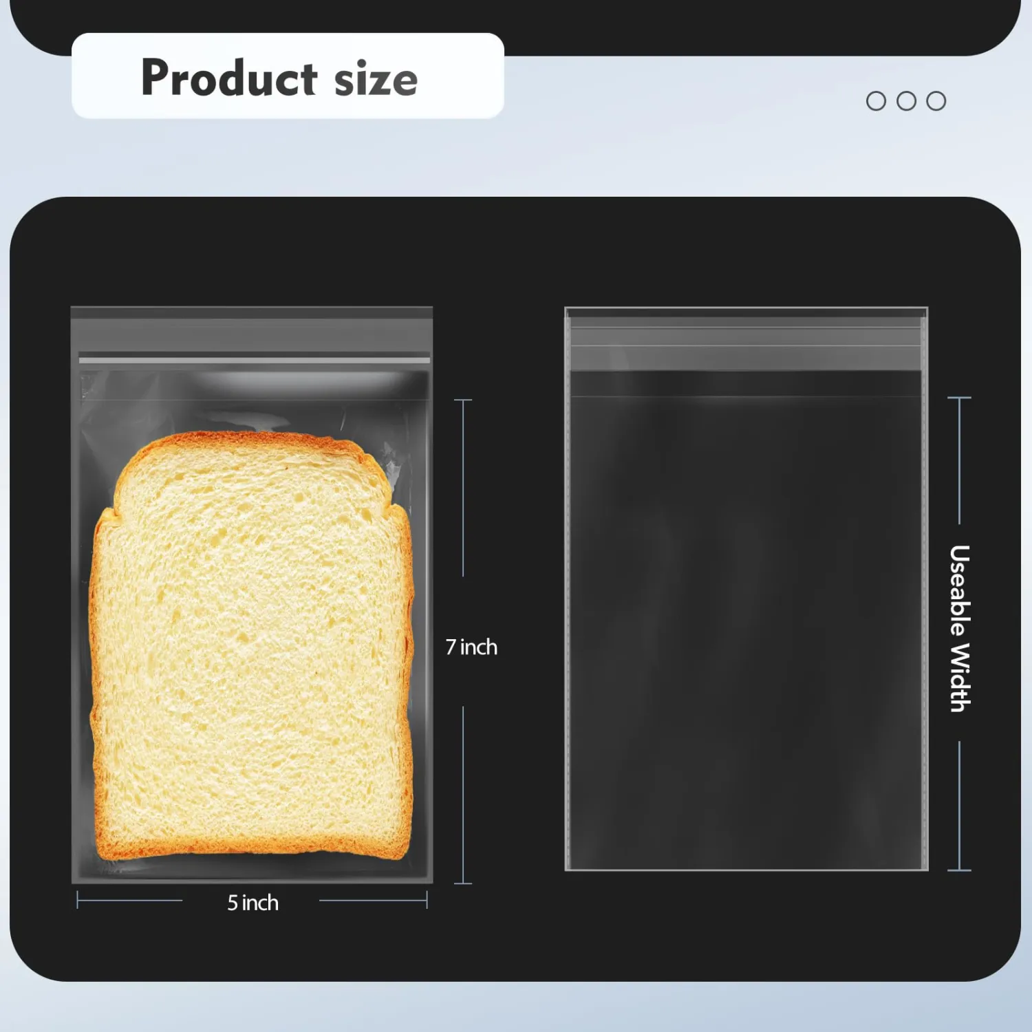 5"x7" Self Sealing Cellophane Bags, 200pcs Resealable Clear Plastic Bags for Cookies,Snacks,Bakery, Small Parts,Gift Packaging