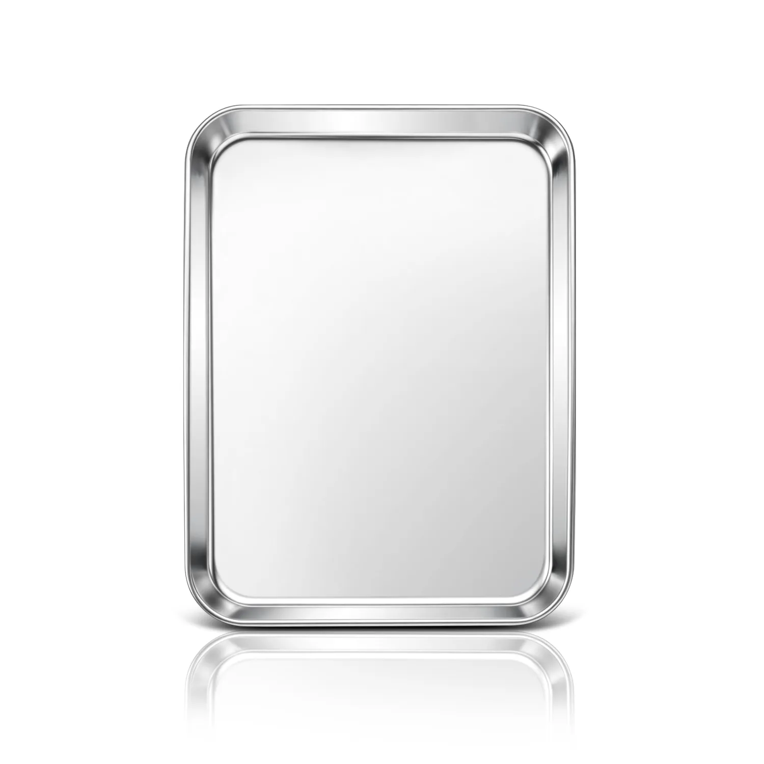 Stainless Steel Baking Sheet, 10.4" x 8" Cookie Sheet Pan, 1-Pack