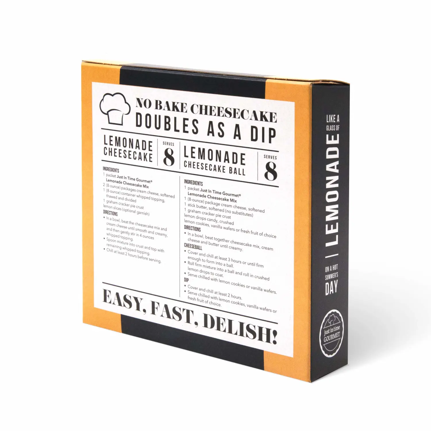 Just In Time Gourmet Lemonade Cheesecake Mix (1 mix in box)