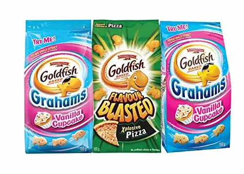 3-bag multi-flavored Goldfish bundle (2 Vanilla Cupcake + 1 Xplosive pizza)