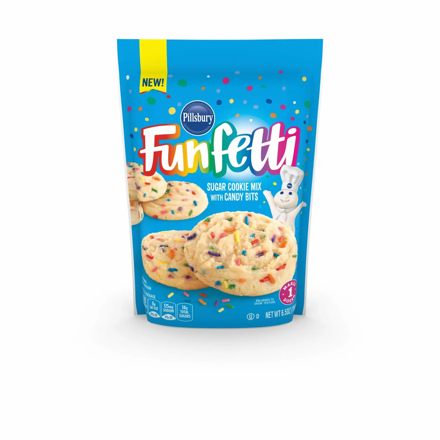 Pillsbury Funfetti Sugar Cookie Mix, 6.5-Ounce