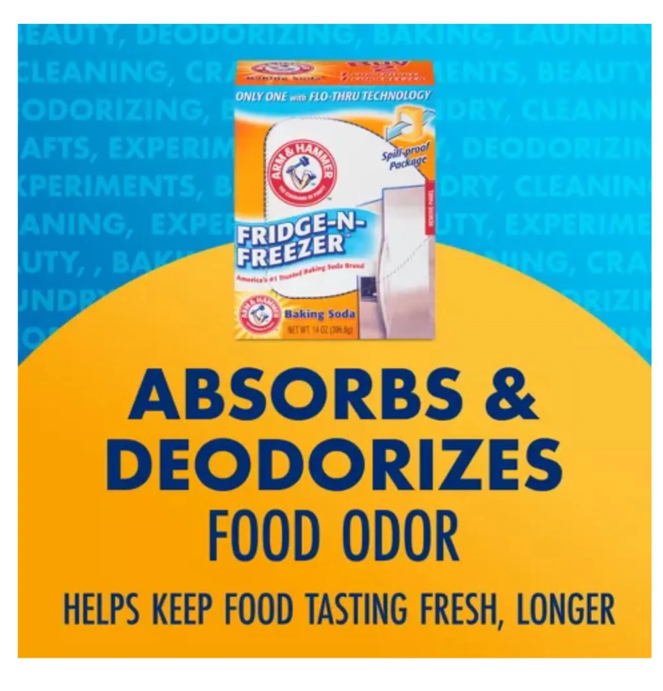 Arm & Hammer Fridge-N- Freezer Baking Soda Unscented Boxed 1 Lb.