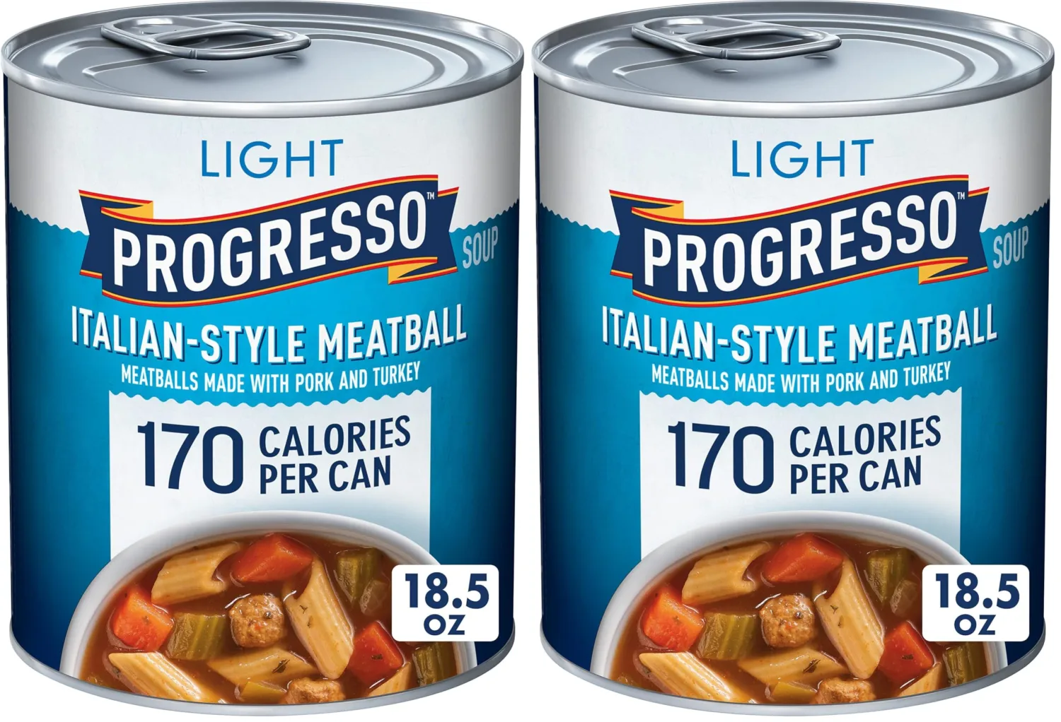 Progresso Light, Italian-Style Meatball Canned Soup, 18.5 oz (Pack of 2)
