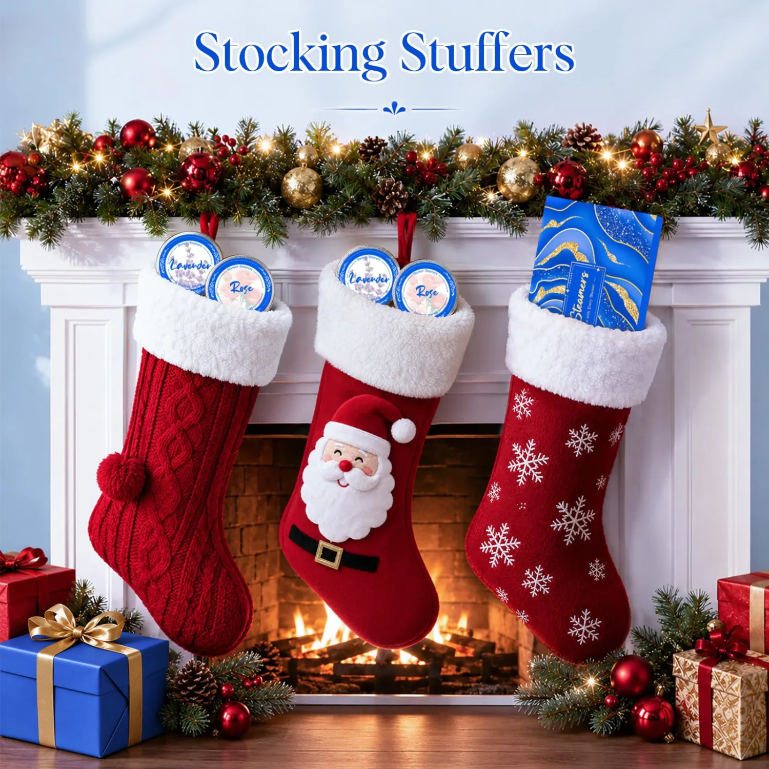 Shower Steamers Aromatherapy, 8 Pcs Christmas Stocking Stuffers Gifts