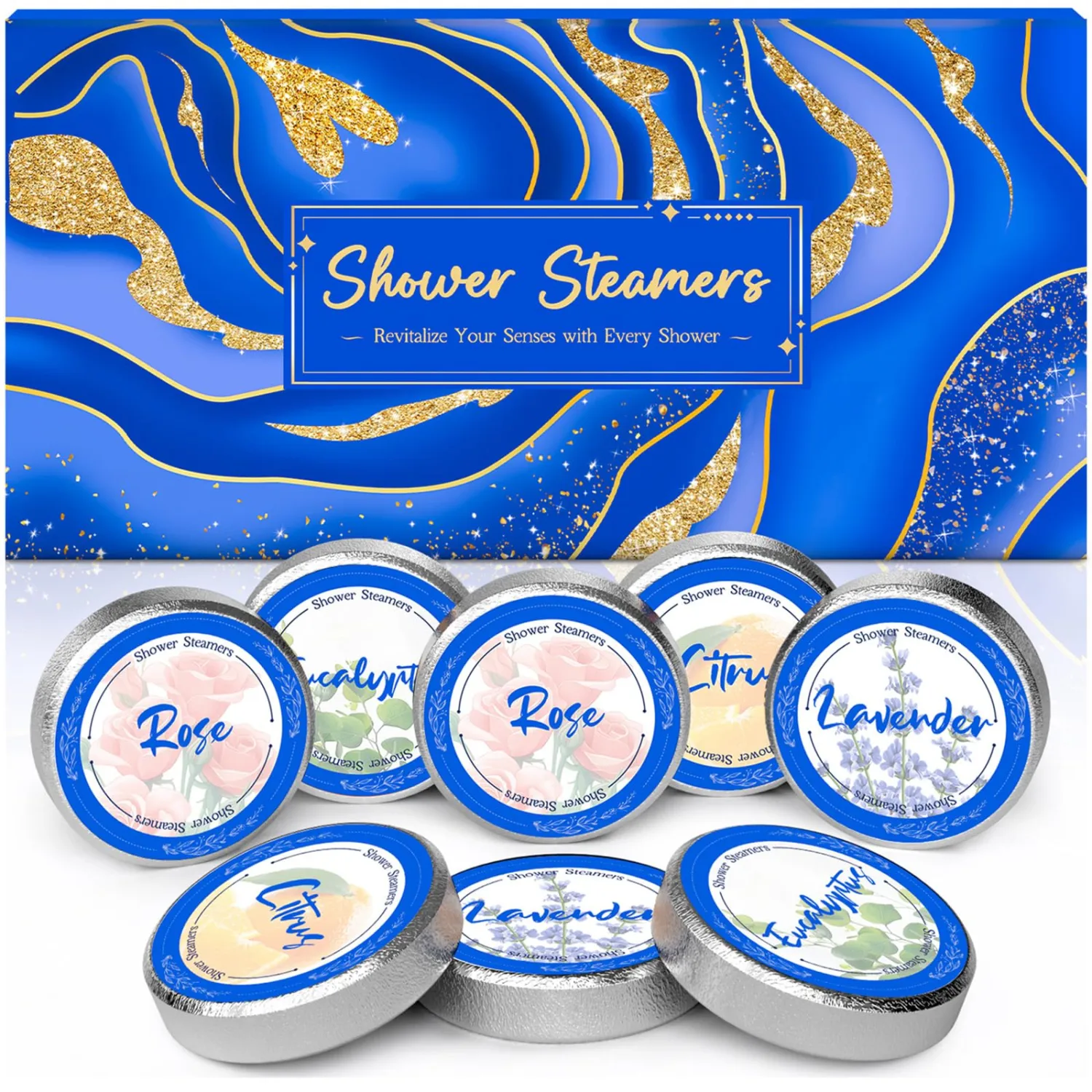 Shower Steamers Aromatherapy, 8 Pcs Christmas Stocking Stuffers Gifts