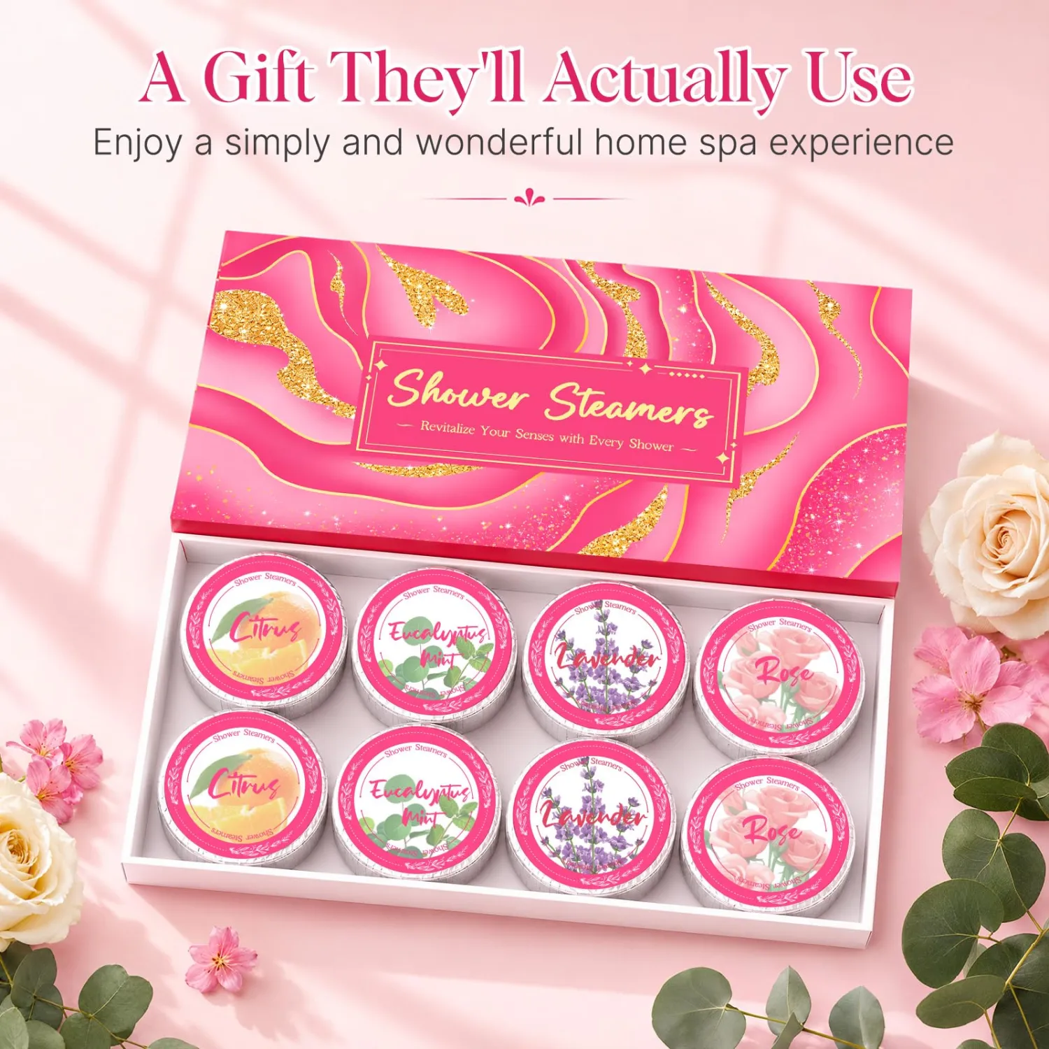 Shower Steamers Aromatherapy, Christmas Stocking Stuffers for Teen Girls