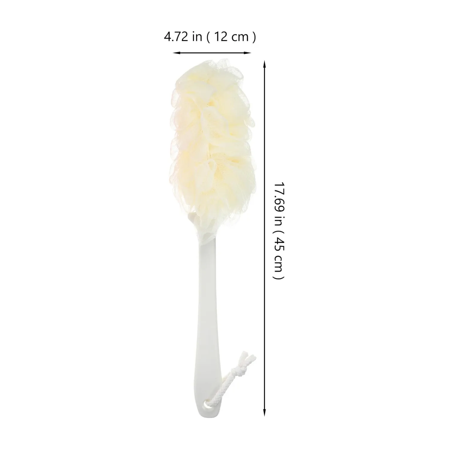 2pcs Long Handle Bath Brush for Back Scrubbing and Shower Use