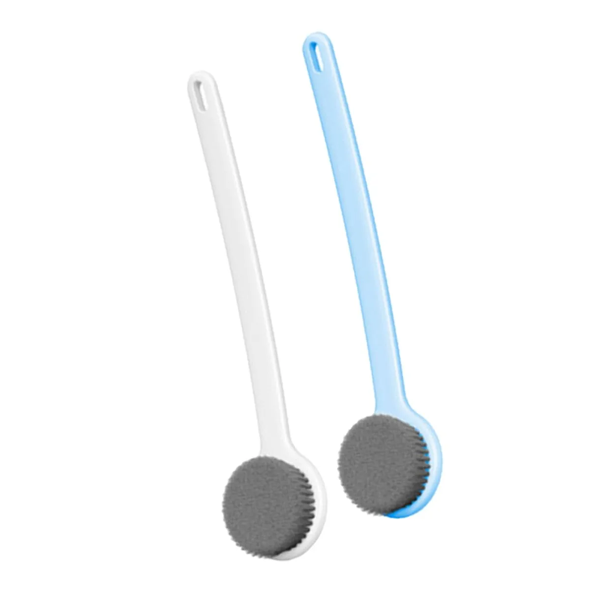 2pcs Long Handle Bath Body Brush with PP Nylon Bristles