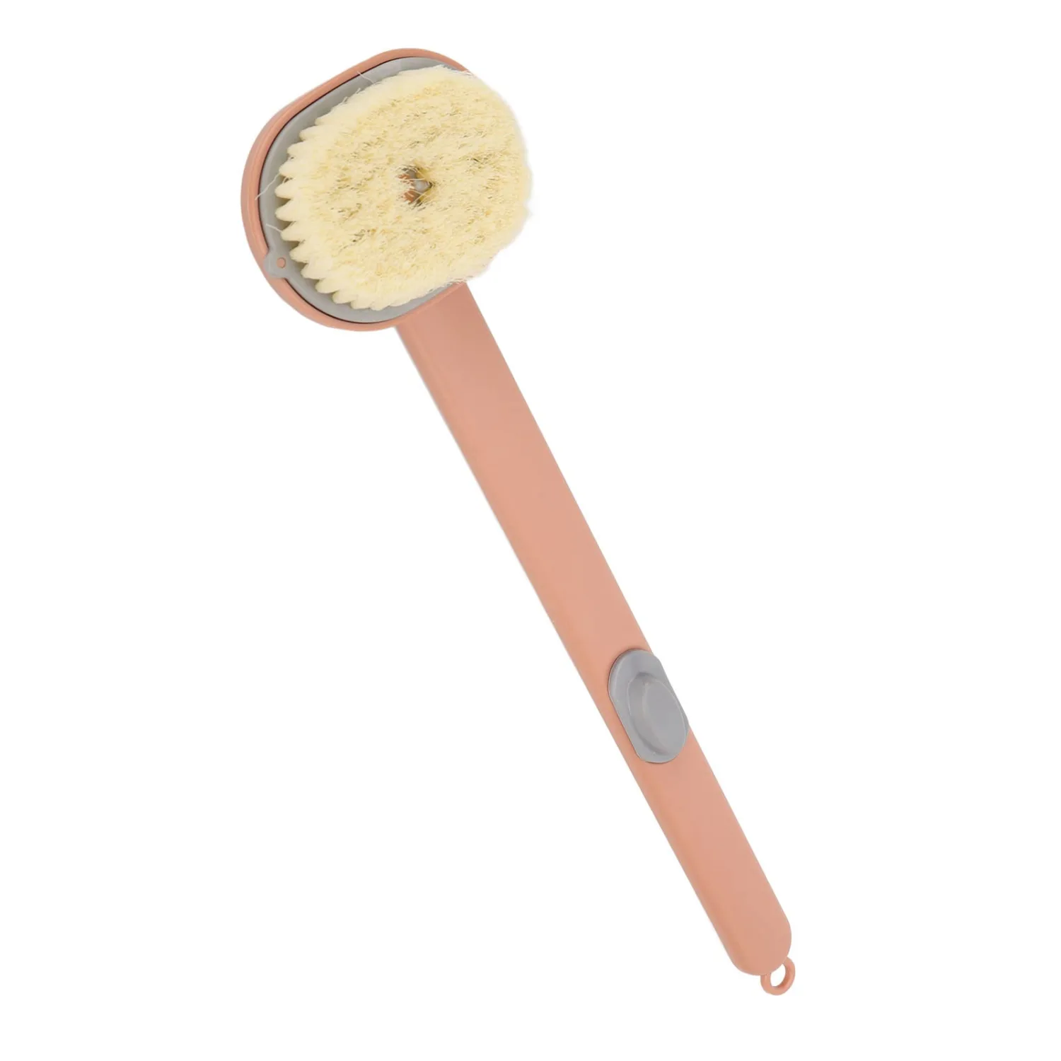 Long Handle Bath Brush with Soft for Easy Back Cleaning in Bathroom and 1 Unit (Pink)