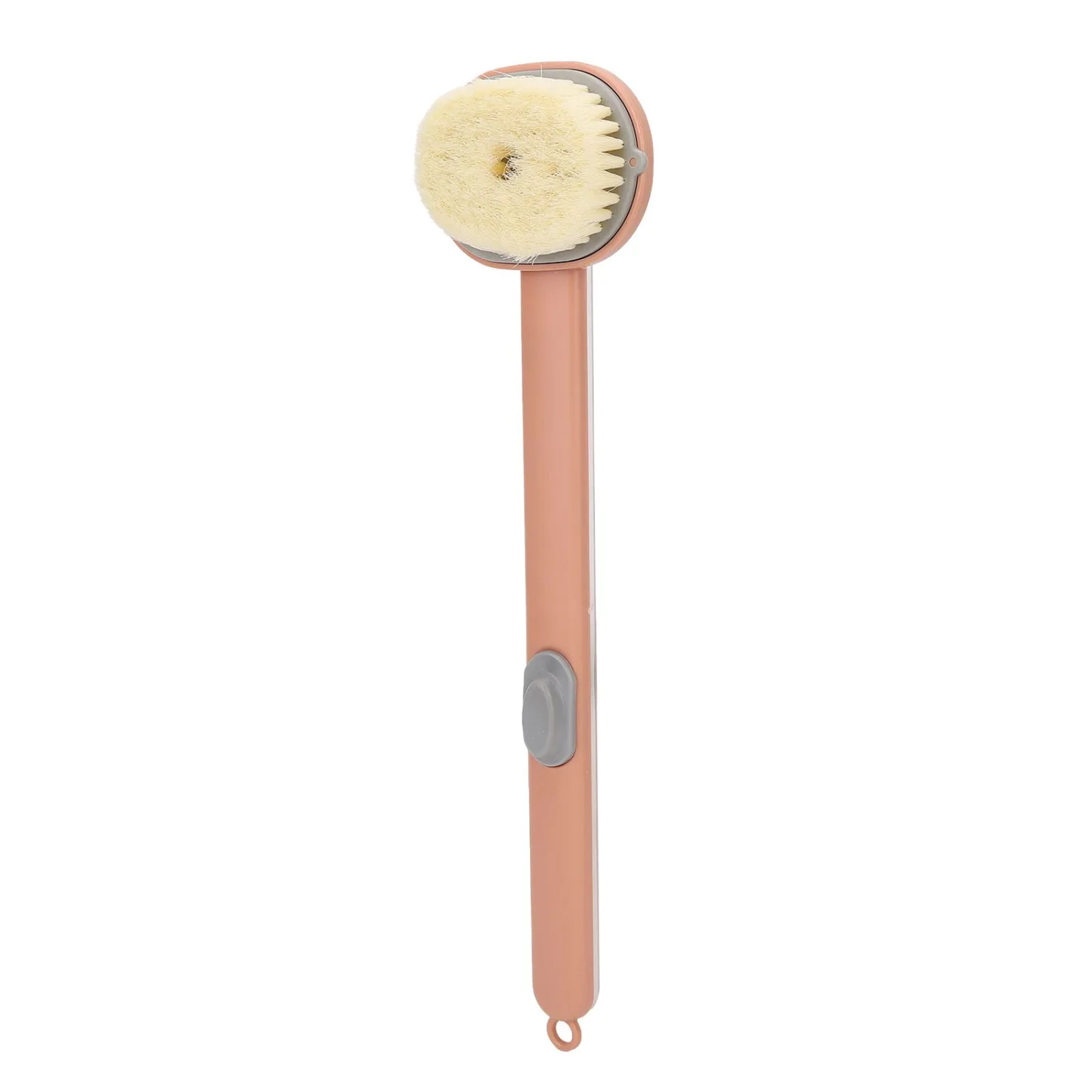 Long Handle Bath Brush with Soft for Easy Back Cleaning in Bathroom and 1 Unit (Pink)