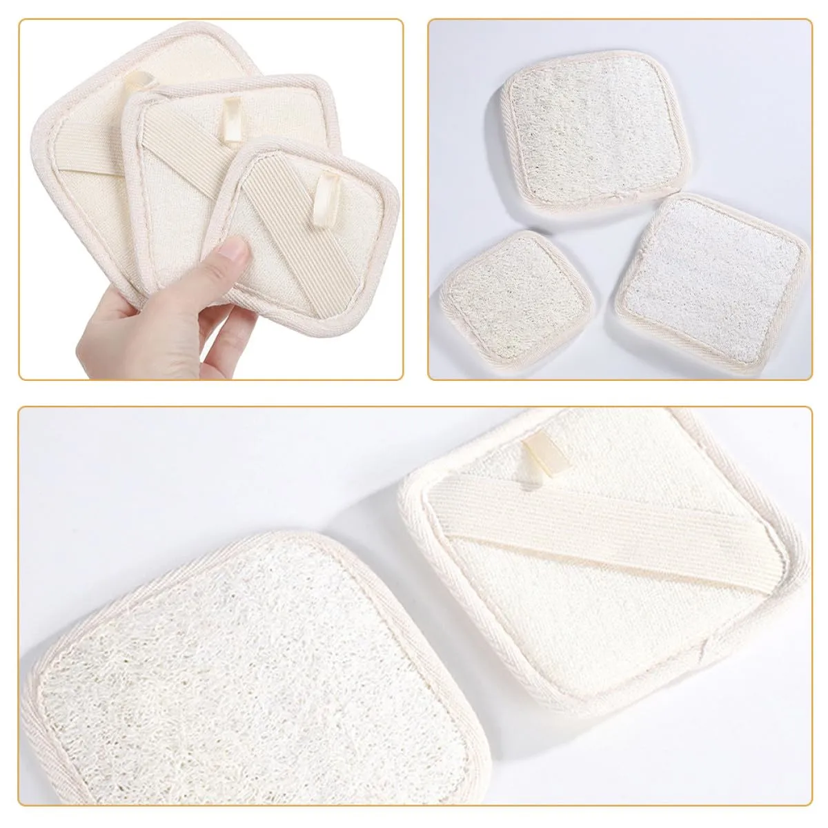 5pcs Bath Shower Loofah Sponges for Body Wash Exfoliating Scrub