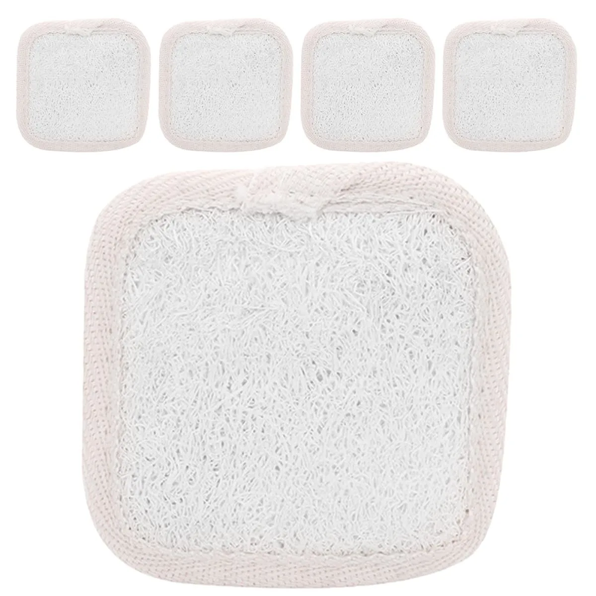 5pcs Bath Shower Loofah Sponges for Body Wash Exfoliating Scrub