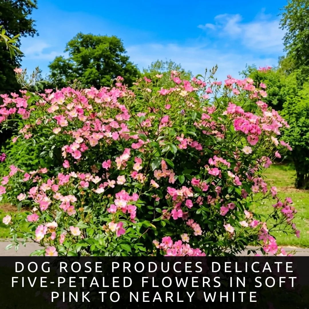 Dog Rose Bush Seeds for Planting | 100 Seeds | Pink Wild Rose Rosa Canina